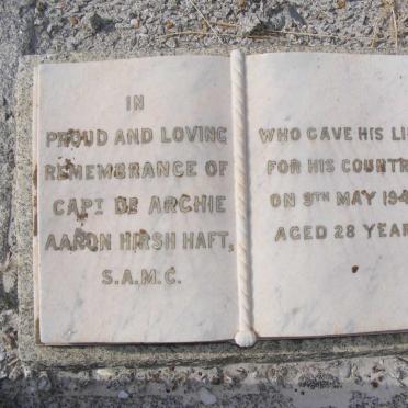 HAFT Archie Aaron Hirsh -1943