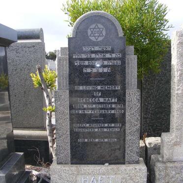 HAFT Rebecca 1878-1960