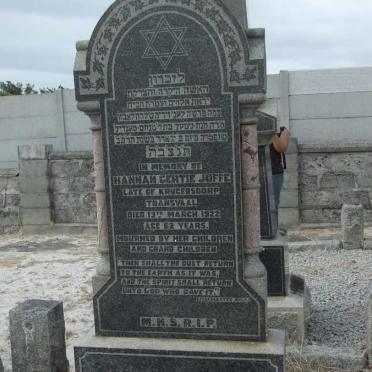 JOFFE Hannah Gertie -1922