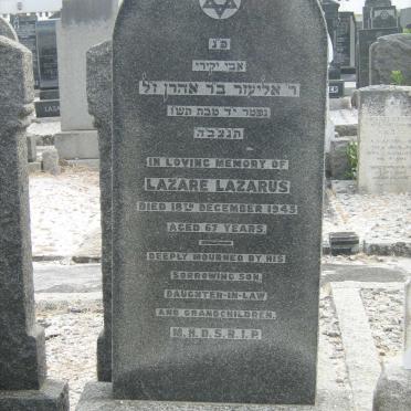 LAZARUS Lazare -1945