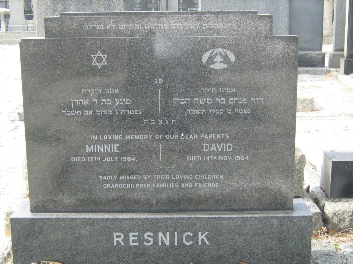 RESNICK David -1964 &amp; Minnie 1954