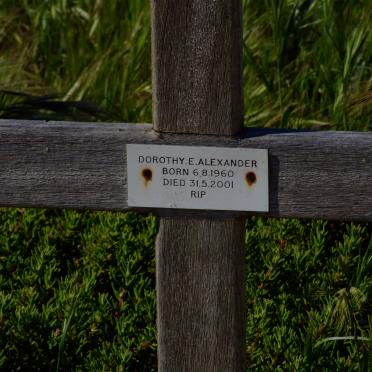 ALEXANDER Dorothy E. 1960-2001