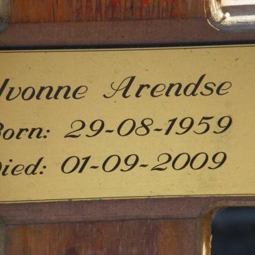 ARENDSE Yvonne 1959-2009