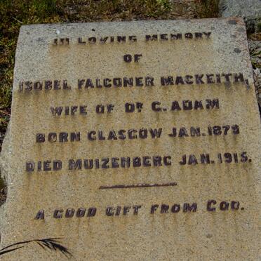 ADAM Isobel Falconer MacKeith 1879-1915