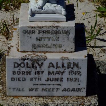 ALLEN Dolly 1917-1921