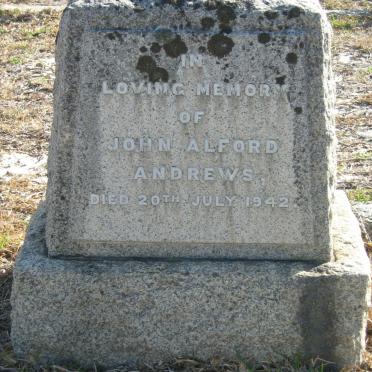 ANDREWS John Alford -1942