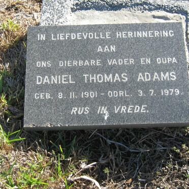 ADAMS Daniel Thomas 1901-1979