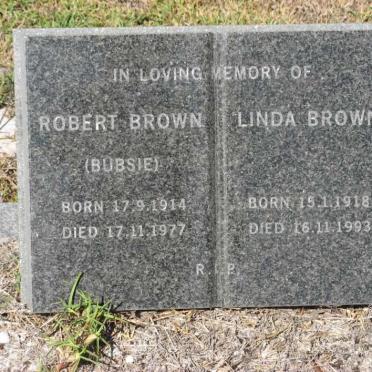 BROWN Robert 1914-1977 &amp; Linda 1918-1993
