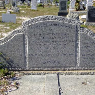 BASSON Christoffel Lombard 1899-1960 &amp; Margaretha Wilhelmina Helena NOLTE 190?-1990 :: YOUNG Marina 1894-19??