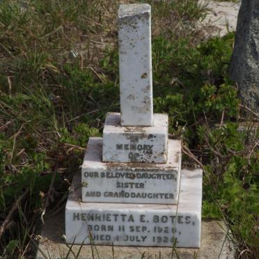 BOTES Henrietta E. 1928-1929