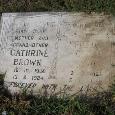 BROWN Cathrine 1900-1984 :: BROWN Phillip Jacobus 1926-19??