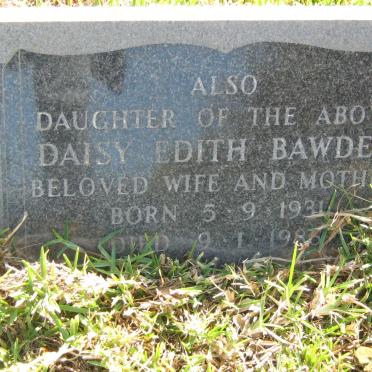 BAWDEN Daisy Edith 1931-1986