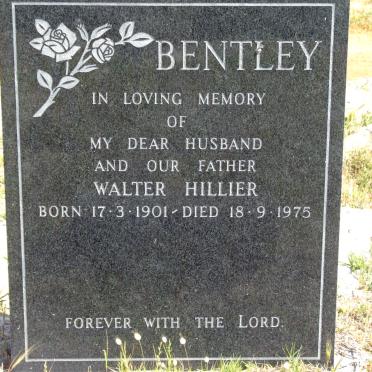 BENTLEY Walter Hillier 1901-1975