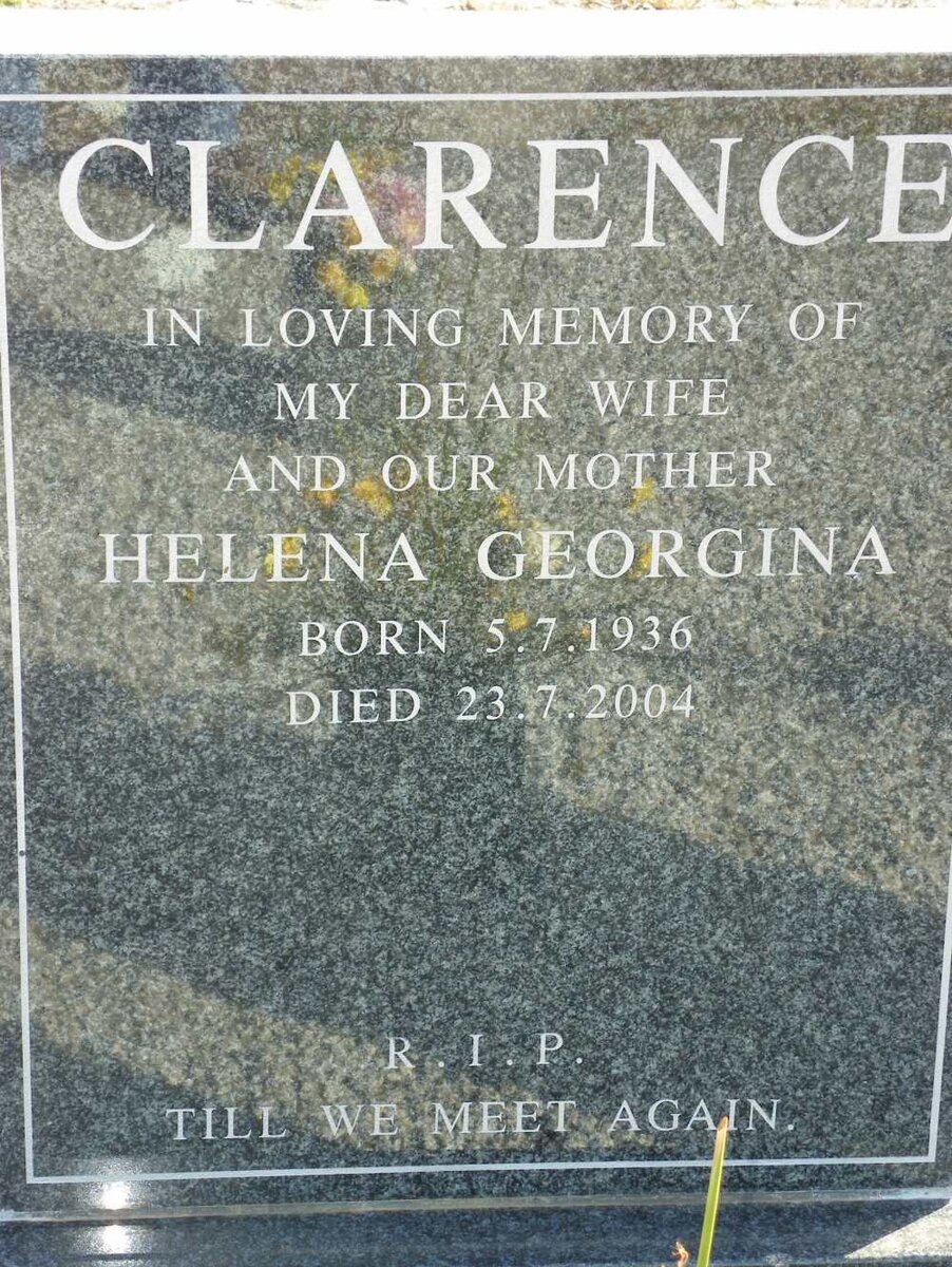 CLARENCE Helena Georgina 1936-2004