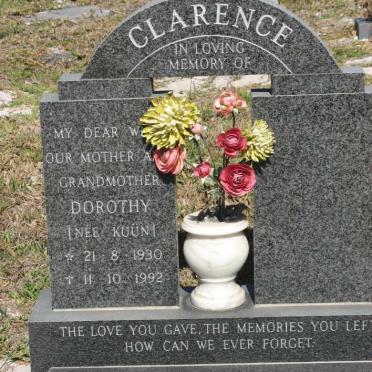 CLARENCE Dorothy nee KUUN 1930-1992