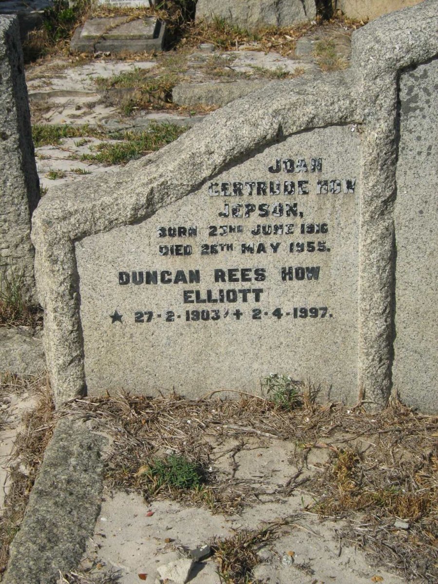 ELLIOTT Duncan Reese How 1903-1997 :: JEPSON Joan Gertrude How 1916-1955