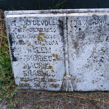 ERASMUS Willem Andries Machiel 1916-1986