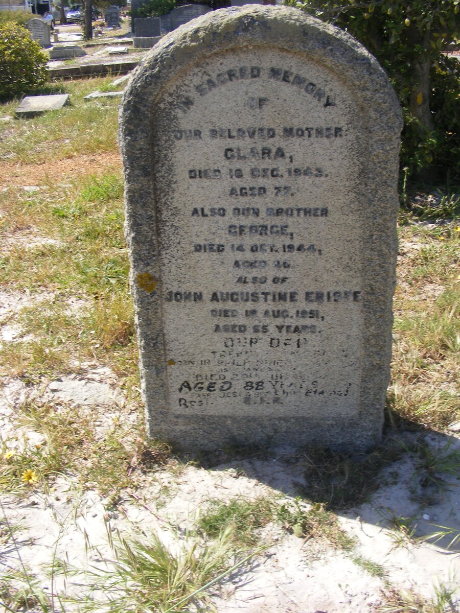 ERISPE John Augustine -1951 &amp; Clara -1943 :: ERISPE George -1944 