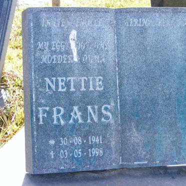 FRANS Nettie 1941-1998