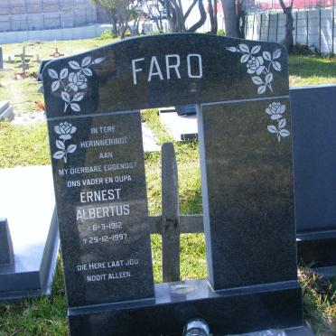 FARO Ernest Albertus 1912-1997