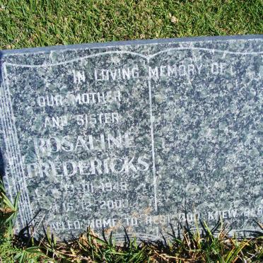 FREDERICKS Rosaline 1948-2000
