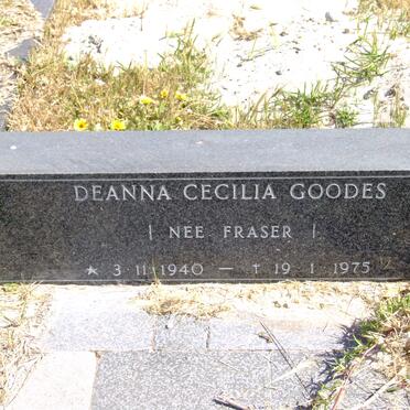 GOODES Deanna Cecilia nee FRASER 1940-1975