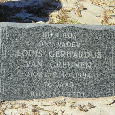 GREUNEN Louis Gerhardus, van -1984