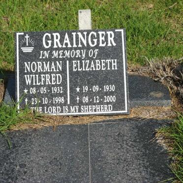 GRAINGER Norman Wilfred 1932-1998 &amp; Elizabeth 1930-2000