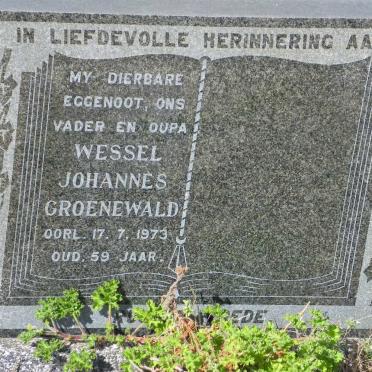 GROENEWALD Wessel Johannes -1973