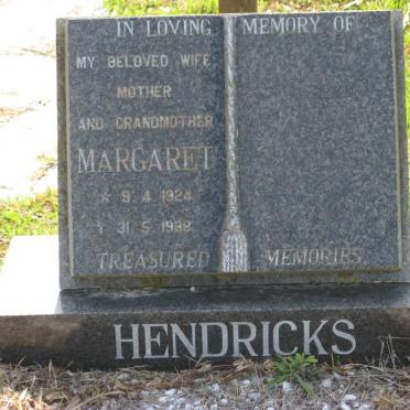HENDRICKS Margaret 1924-19?8