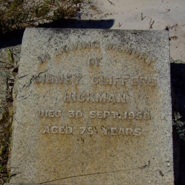 HICKMAN Sidney Clifford -1958