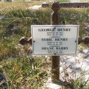 HENRY George 1912-1994 :: HENRY Sybil 1921-1997 :: BARRY Shane 1975-1999