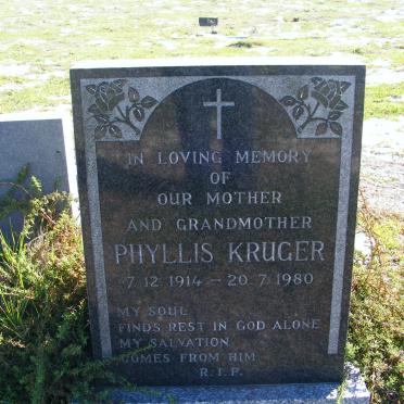 KRUGER Phyllis 1914-1980