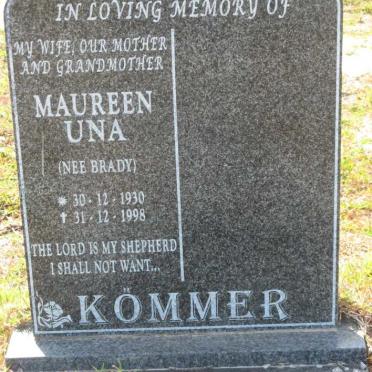 KOMMER Maureen Una nee BRADY 1930-1998