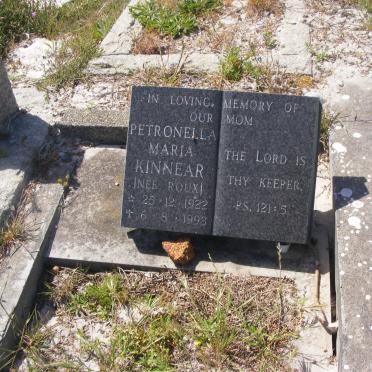 KINNEAR Petronella Maria nee ROUX 1922-1993