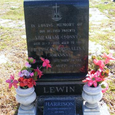 LEWIN Abraham -1975 &amp; Franscina Rosalina -1973 :: HARRISON Kathleen 1929-2006