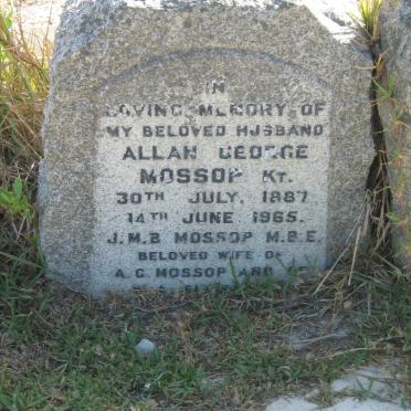 MOSSOP Allan George 1887-1965 &amp; J.M.B.