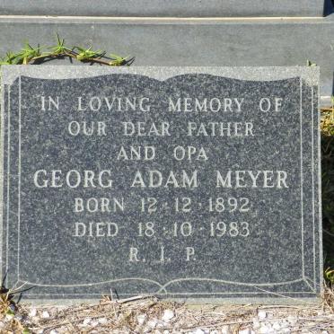 MEYER Georg Adam 1892-1983