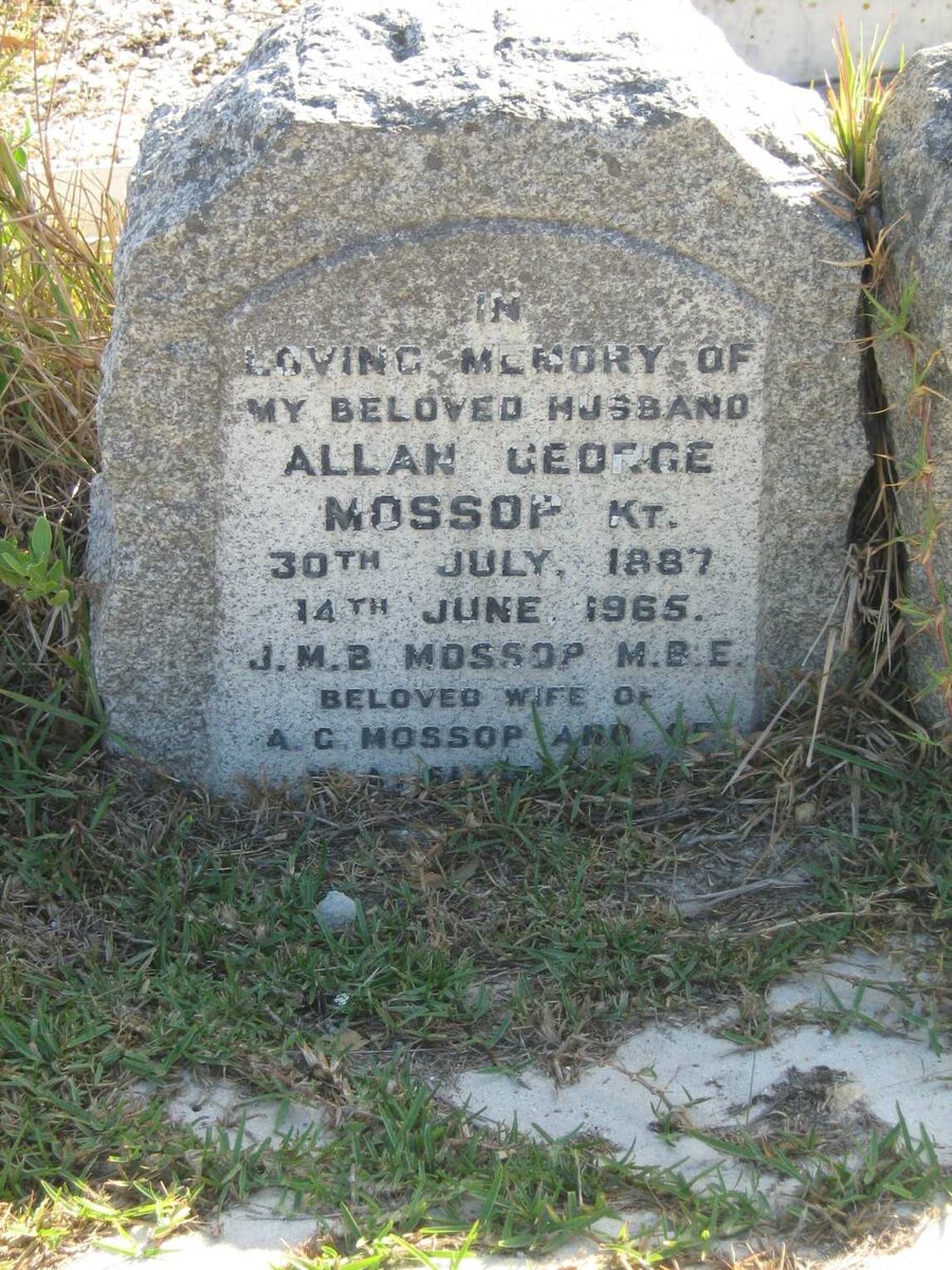 MOSSOP Allan George 1887-1965 &amp; J.M.B.