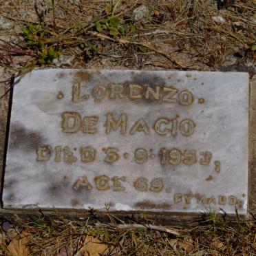 MACIO Lorenzo, de -195?