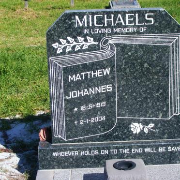 MICHAELS Matthew Johannes 1919-2004