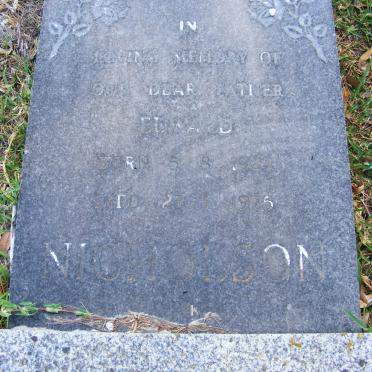 NICHOLSON Edward 1923-1975