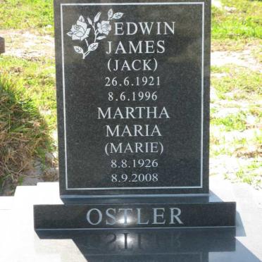 OSTLER Edwin James 1921-1996 &amp; Matha Maria 1926-2008