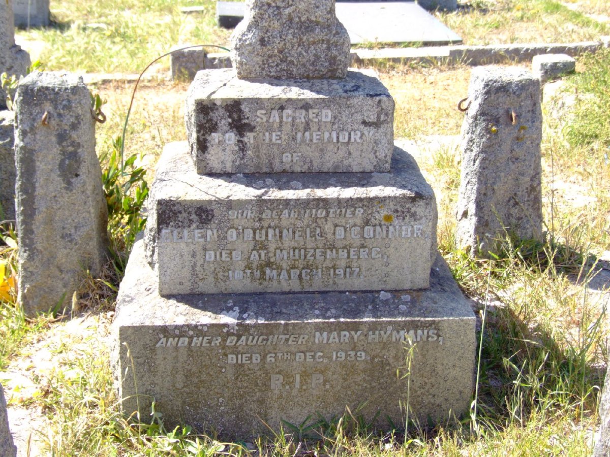O'CONNOR Ellen O'Dunnell -1917 :: HYMANS Mary -1939