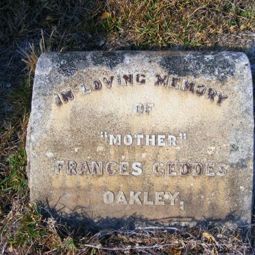 OAKLEY Francis Geddes