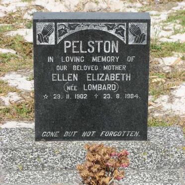 PELSTON Ellen Elizabeth nee LOMBARD 1902-1984