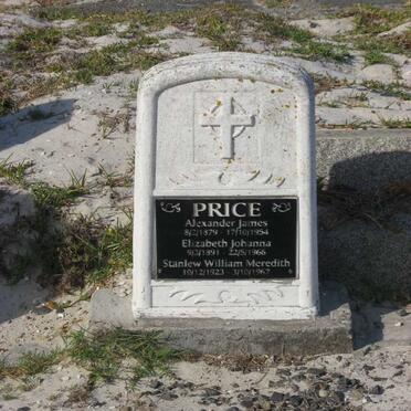 PRICE Alexander James 1879-1954 &amp; Elizabeth Johanna 1891-1966