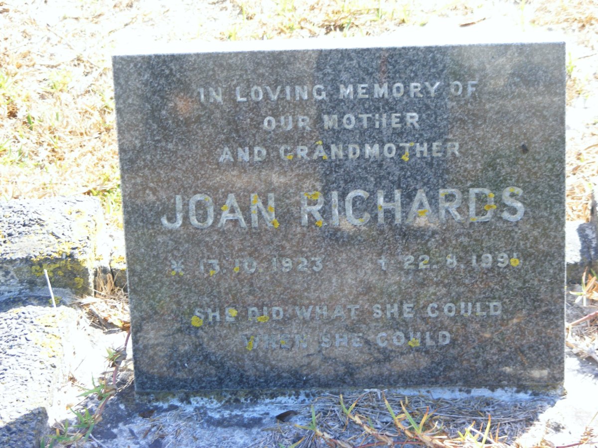 RICHARDS Joan 1923-199?