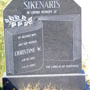 SIKENARIS Christine W. 1936-2000