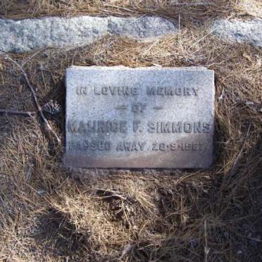 SIMMONS Maurice -1967